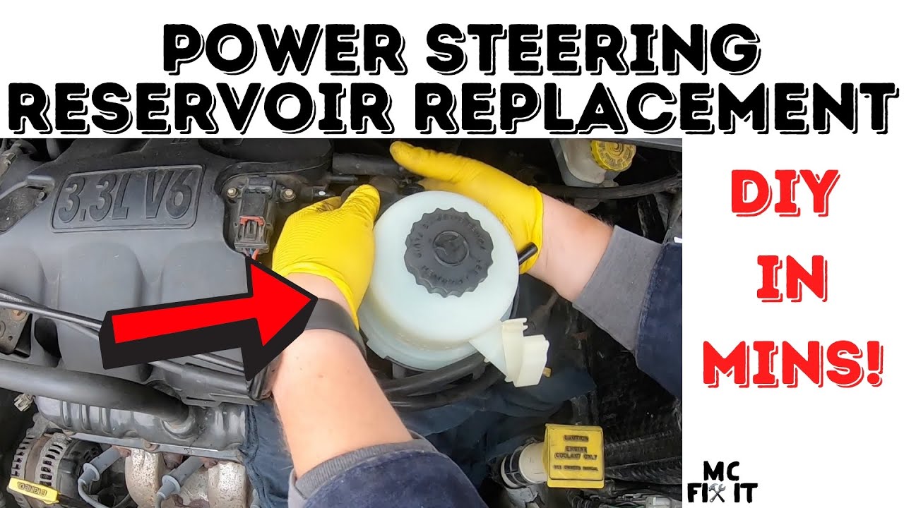 Power Steering Reservoir Replacement to Dodge Caravan / Town and Country 2002 (Complete Guide)