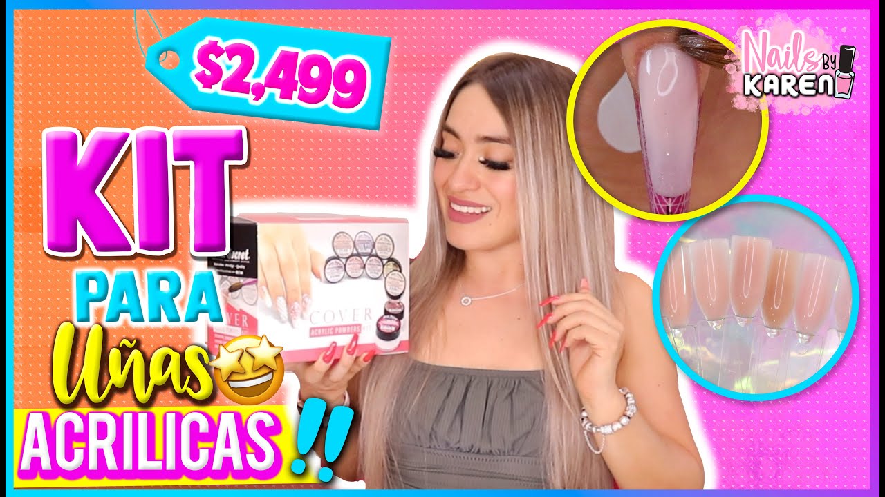 PROBANDO KIT para UÑAS ACRILICAS con TONOS COVER !!