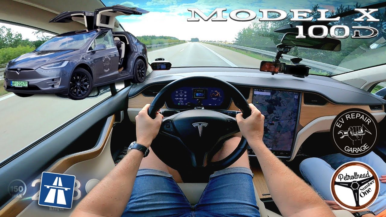 2018 Tesla Model X 100D | Degustacja z EV REPAIR NETWORK. 0-100, 100-200 km/h. AUTOBAHN.