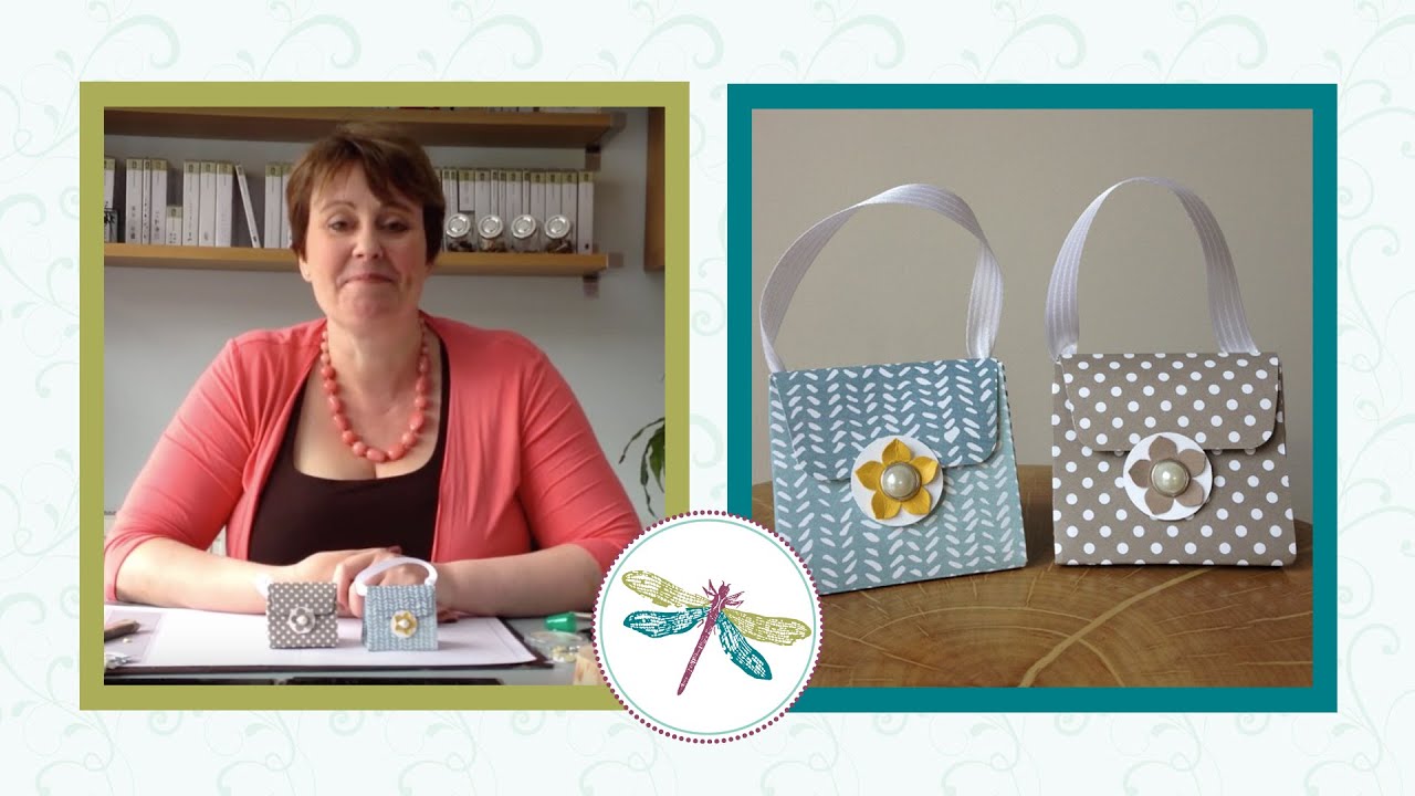 Make a Handbag using the Stampin' Up! Gift Bag Punch Board