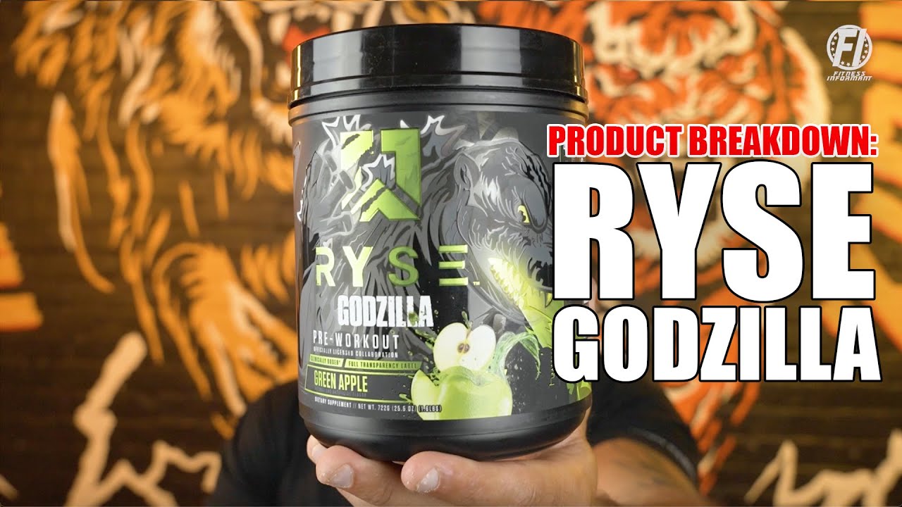 Предтренировочный комплекс RYSE Godzilla: полноценная формула с потрясающими вкусами