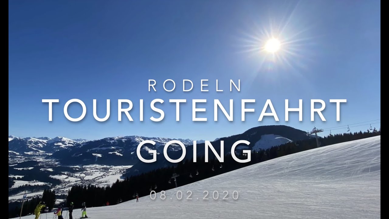Rodeln in Going Astbergbahn, Rodel vs Schlitten 08.02.2020