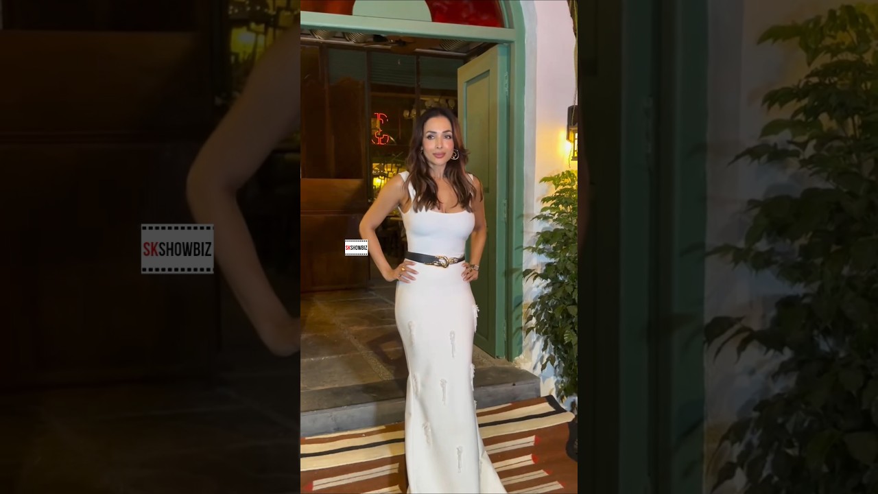 💫 Malaika Arora shines at Restaurant in elegant white dress ✨