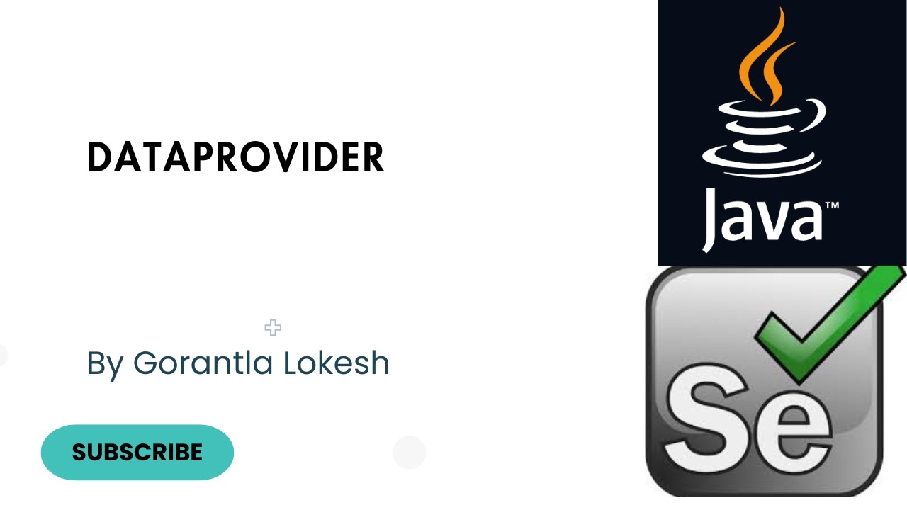 Учебное пособие по Selenium Java 31. Поставщик данных в Selenium Java TestNG #dataprovider #testng