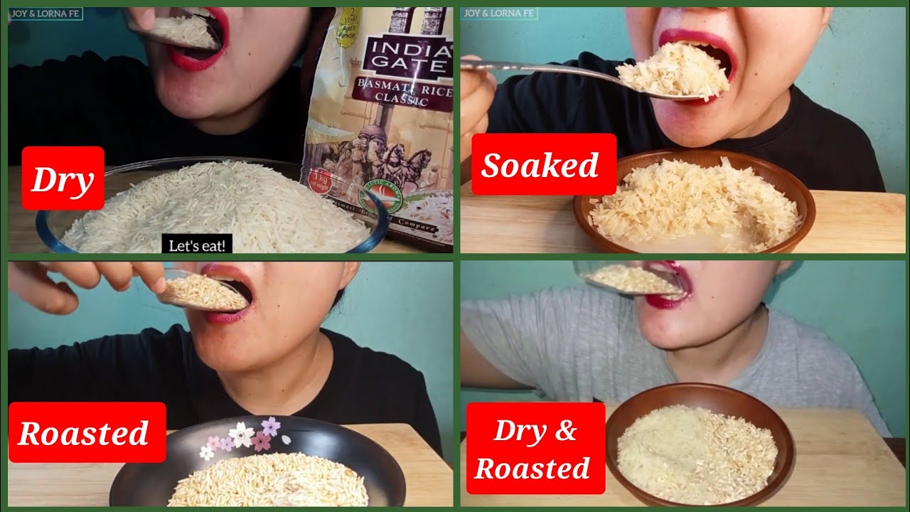 COMPILATION OF MY RAW RICE EATING VIDEOS|| YUMMY AND DELICIOUS @Joylorna8