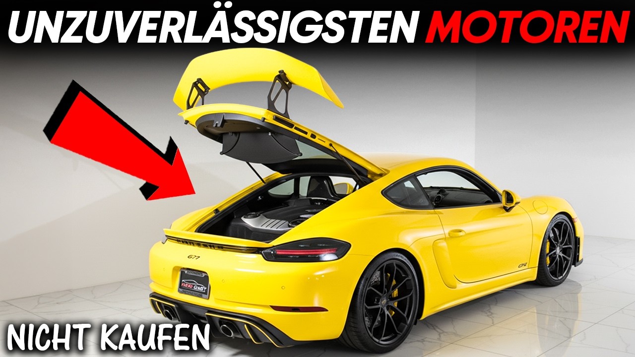Die 3 ENTTÄUSCHENDSTEN und 4 ZUVERLÄSSIGEN Porsche-Motoren, die man haben kann