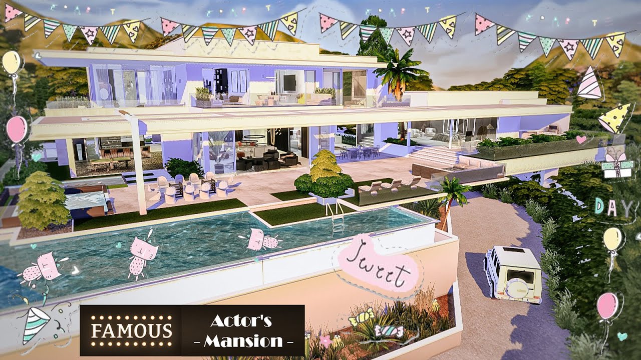 Famous Actor's house - Apollo Mansion -  Luxury Life  | Stopmotion & FreeRoom CC |
