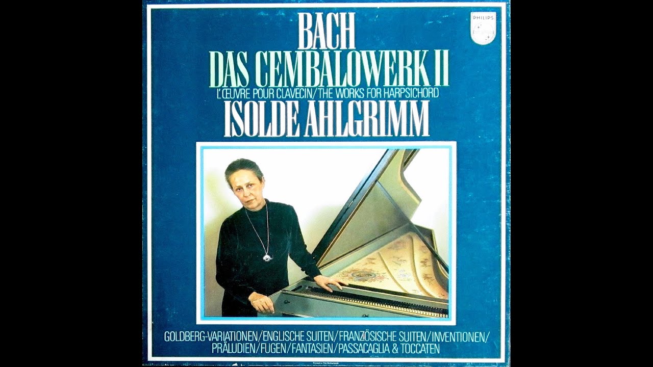 Bach: Chromatic Fantasia and Fugue. Isolde Ahlgrimm, pedal harpsichord (with score).