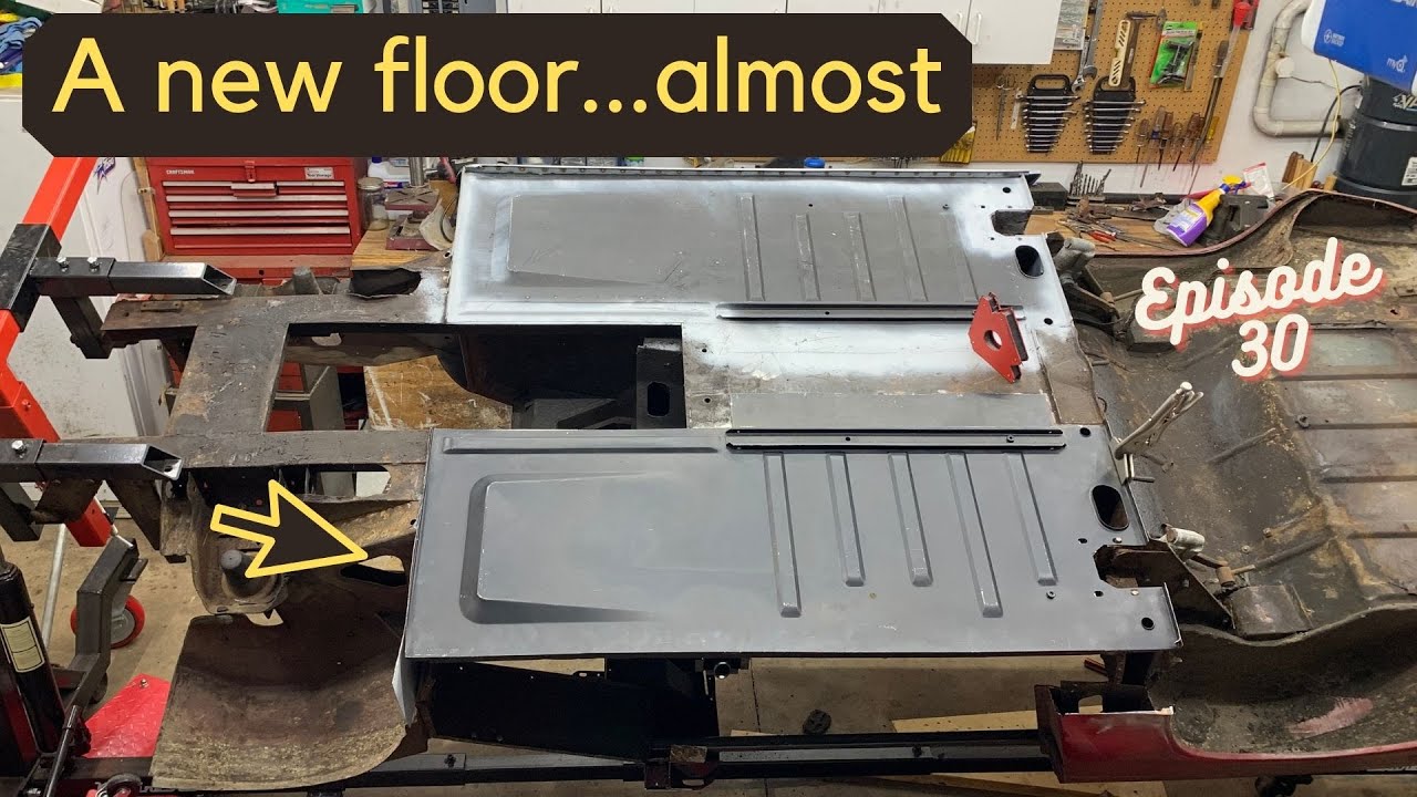 MG Midget Restoration: New Floor Pan Cut to Size  S1E30