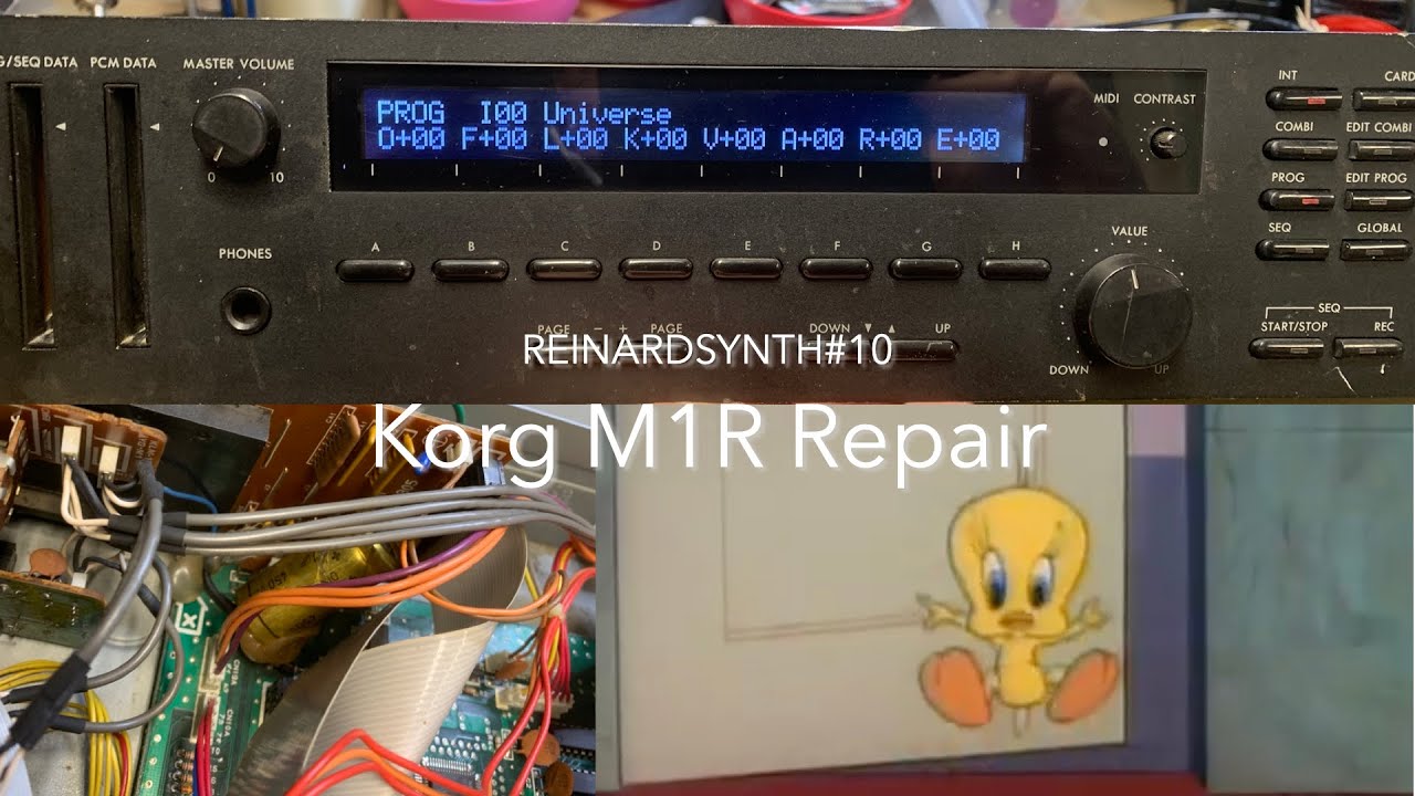 ReinardSynth #10  Korg M1r repair: distortion on audio output?