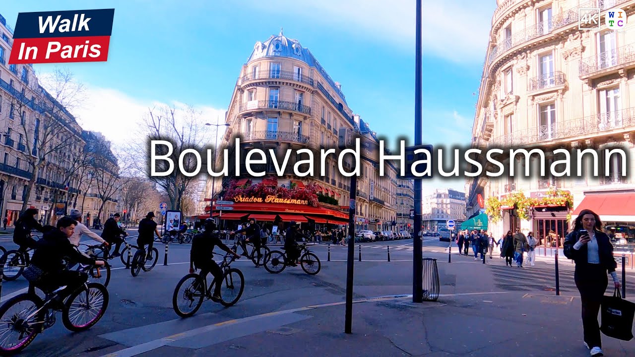 Boulevard Haussmann (4K) | Paris Walking Tour 2025