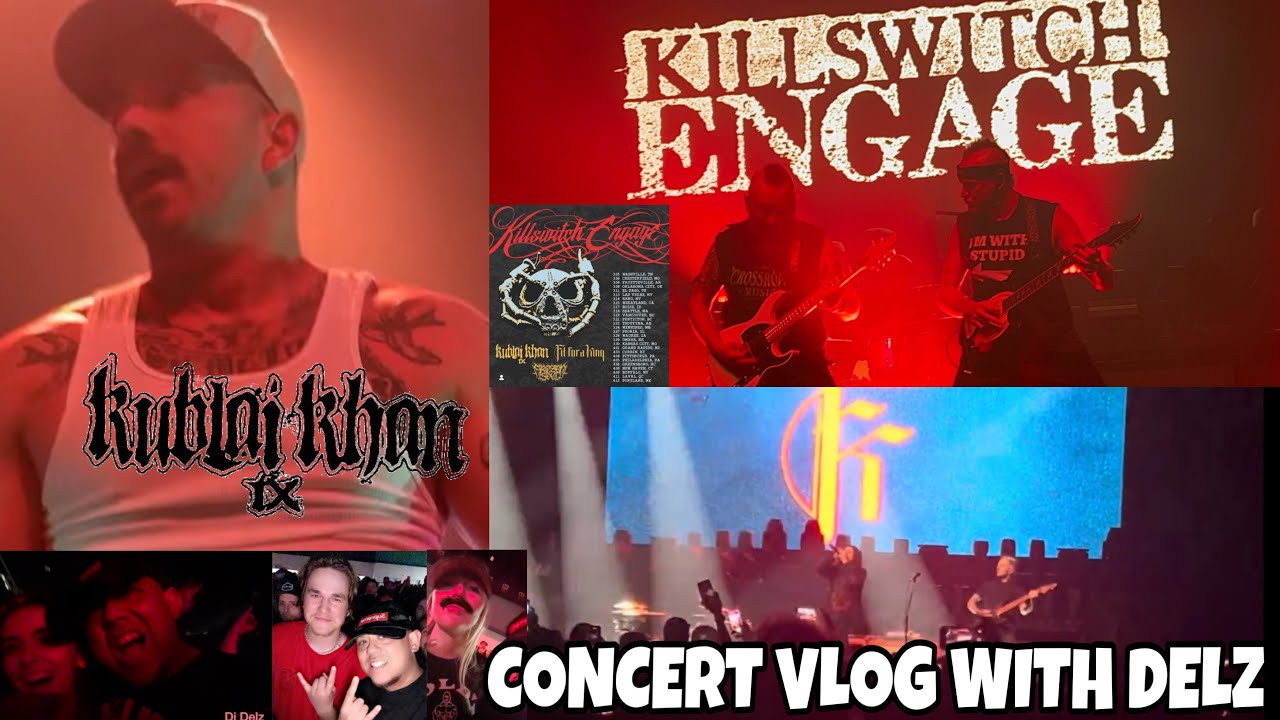 Kublai Khan, Killswitch Engage, Fit for a King Tour 2025 Live Vlog Greensboro NC 4-6-2025