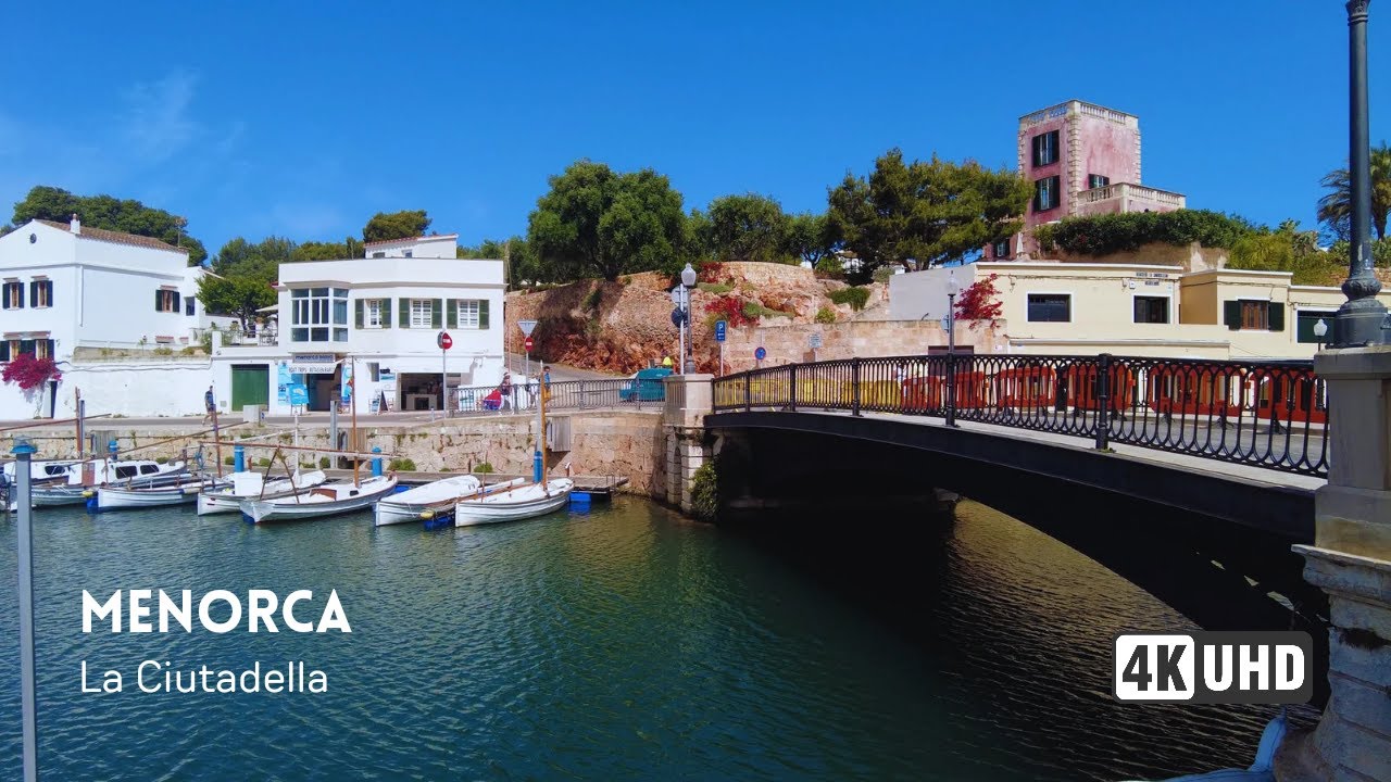 🇪🇸 MENORCA – Port and the City – 4K Walking Tour