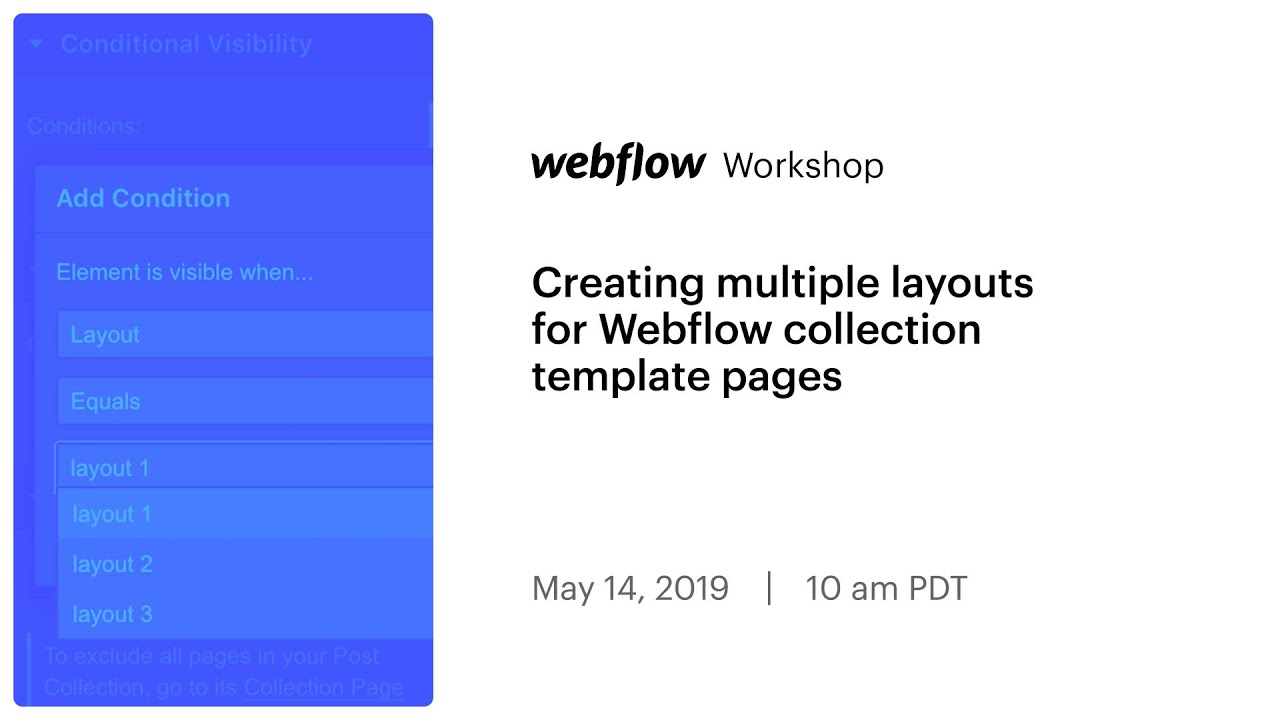 Stream highlight: Creating multiple layouts for Webflow collection template pages