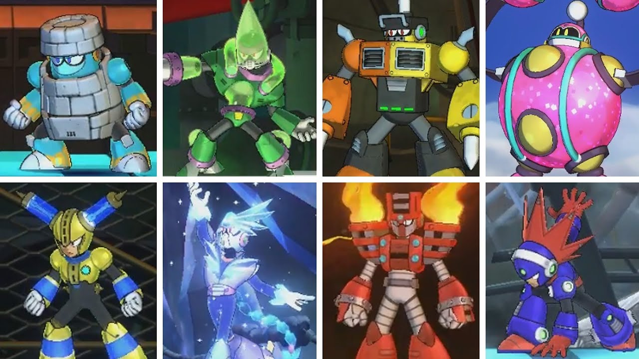 Mega Man 11 - All Bosses