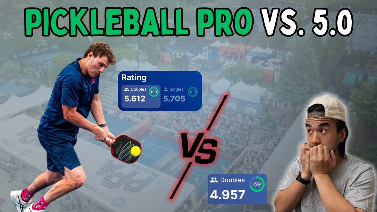 Borderline 5.0 vs. Pickleball Pro! (4.5+ Pickleball)