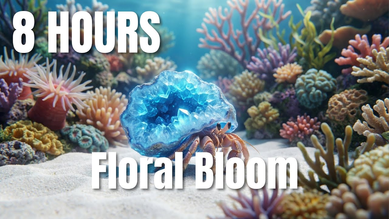 Crystal Hermit Crab 🐚 8 Hours Gemstone Shell Sleep Music ♫ Tiny Life Lullaby