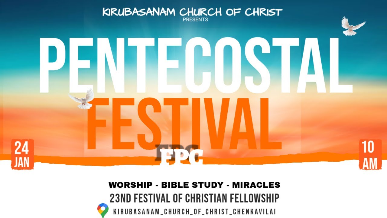 LIVE🔴 Festival of Christian Fellowship  FPC KOLLENCODE ZONE KIRUBASANAM CHURCH OF CHRIST  CHENKAVILA