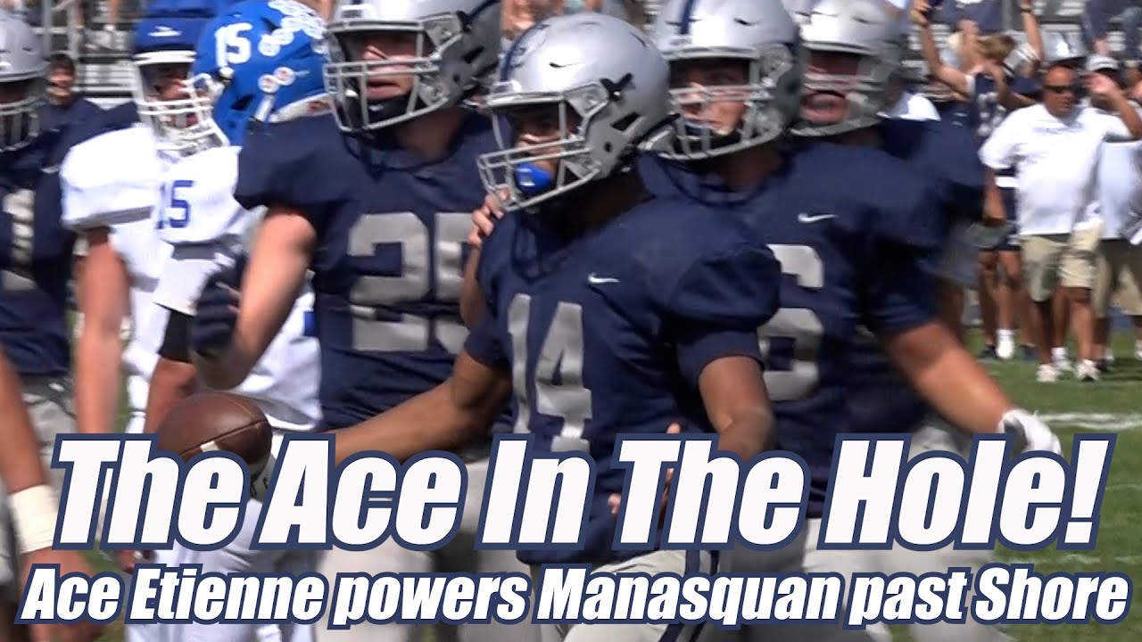Manasquan 36 Shore Regional 21 | Футбол в средней школе | Лучшие моменты 3-й недели | Эйс Этьенн ...