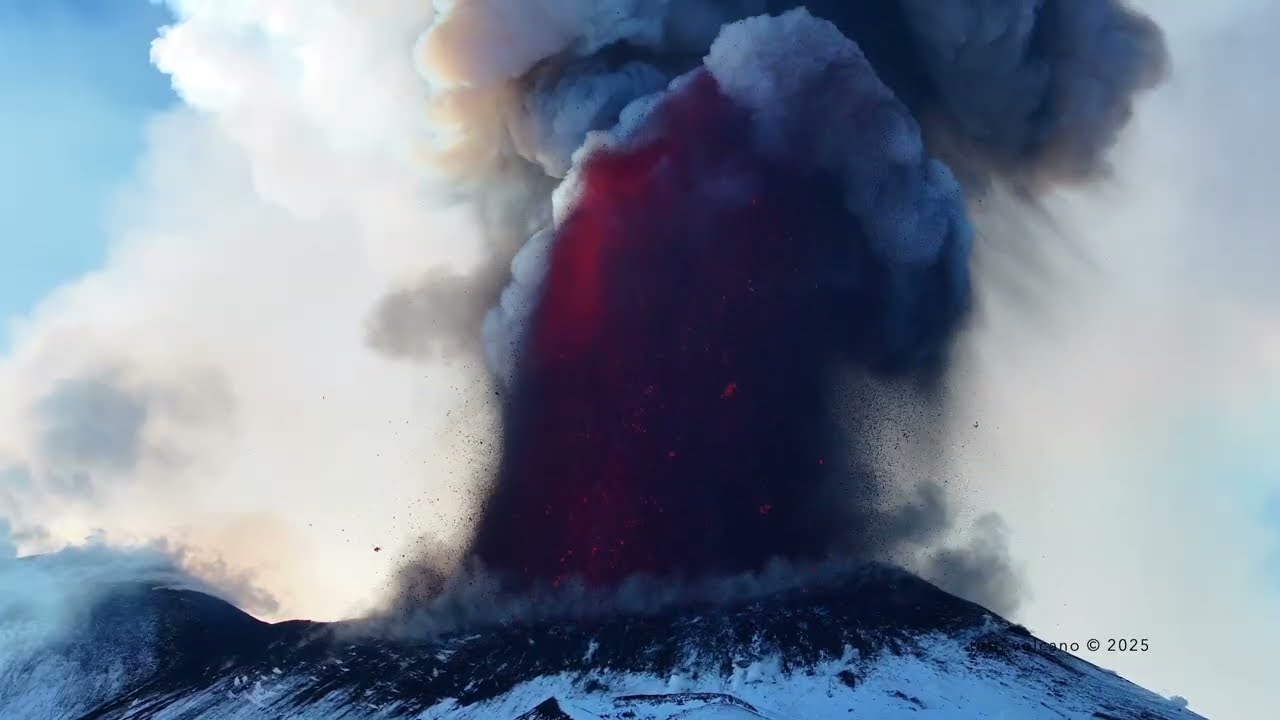 Mount ETNA Paroxysm (Dec 2025) &ndash; Lava Fountains & Ash Plumes in 4K