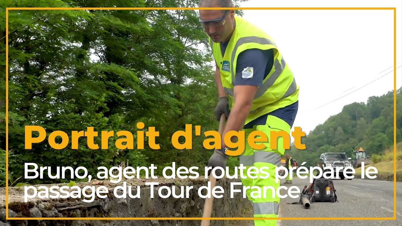 Bruno, agent des routes, prépare le passage du Tour de France | #agenthautpyreneen