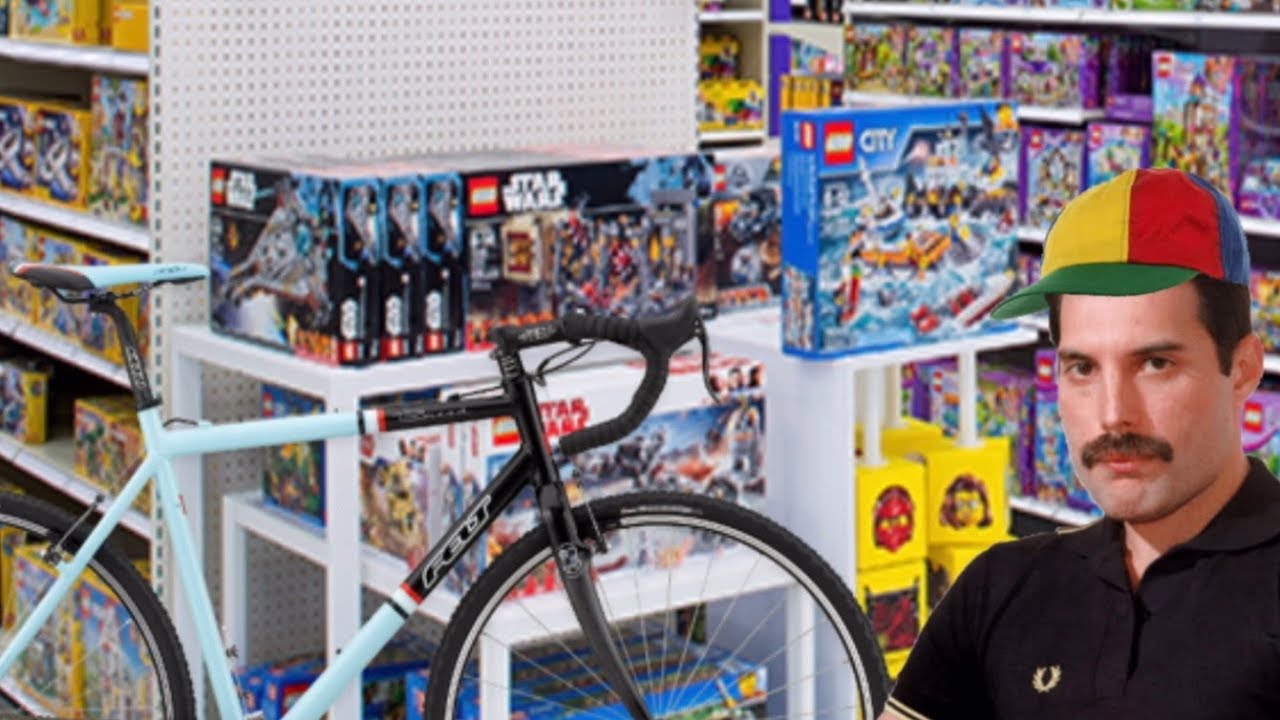 Freddie Mercury gets a bicycle