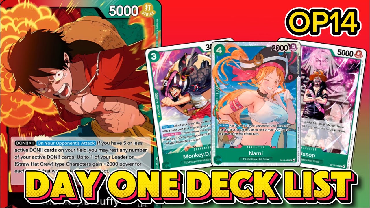 RG Луффи получает мощную поддержку в 14-й главе One Piece | Список карт и игровой процесс в One P...