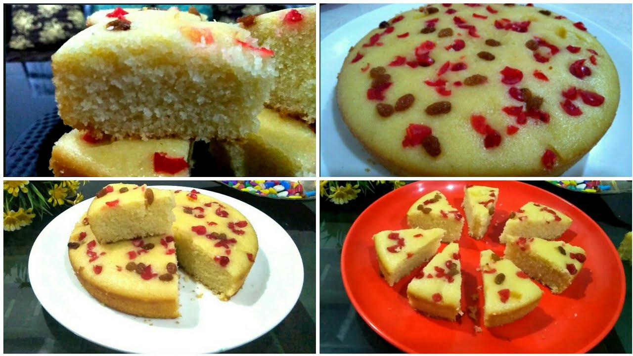 কণী নিদিয়াকৈ কেৰাহীত বনোৱা চুজিৰ কোমল কেক | Suji Cake | Rava cake without egg | Assamese cake Recipe