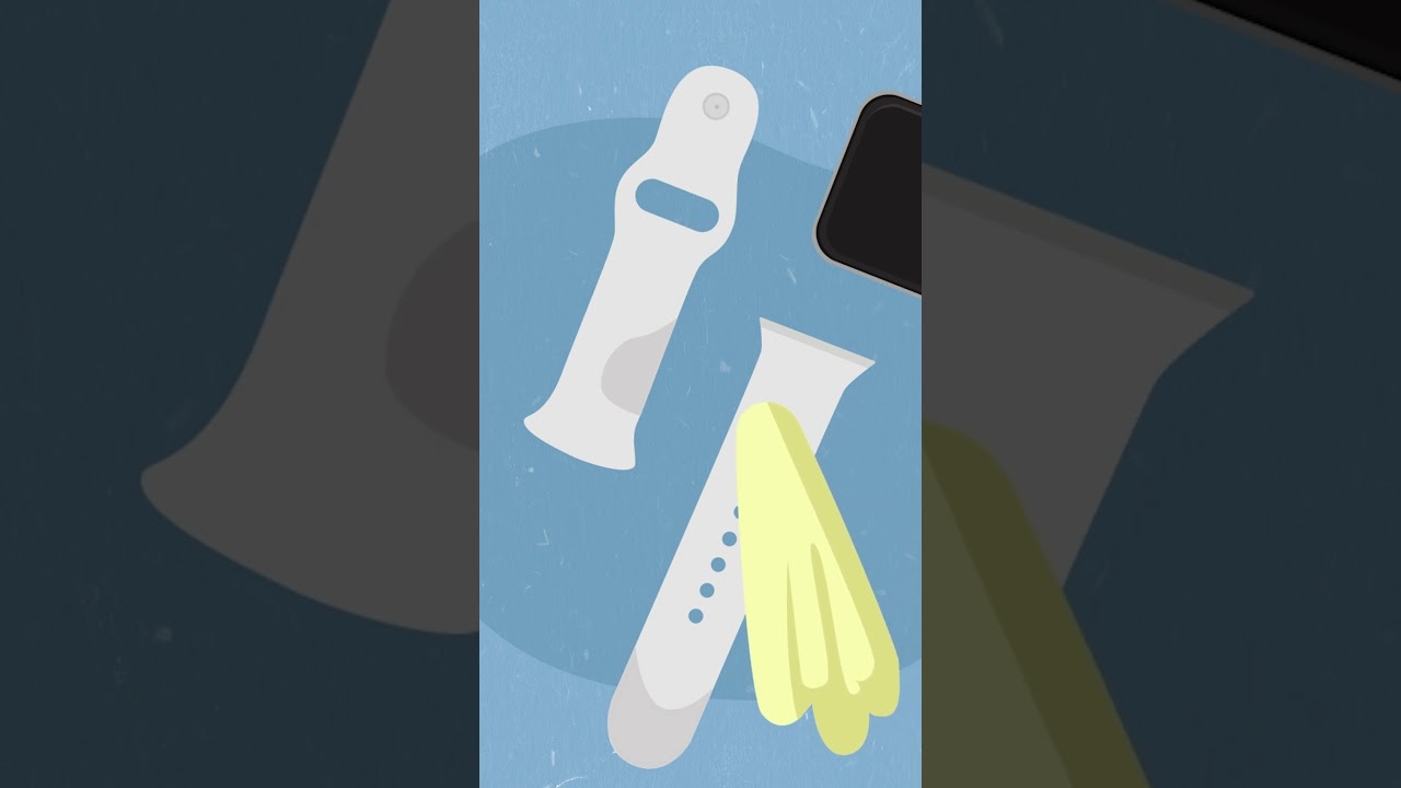 How to Clean an Apple Watch Sport Band #shorts