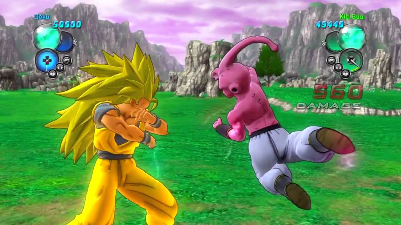 Dragon Ball Z Ultimate Tenkaichi - SSJ3 Goku Vs Kid Buu
