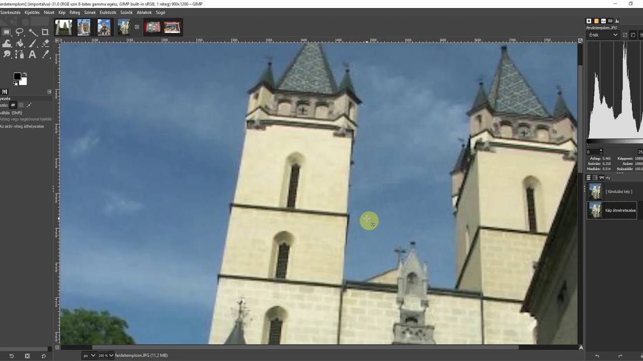 GIMP 4 - A kép méretének módosítása