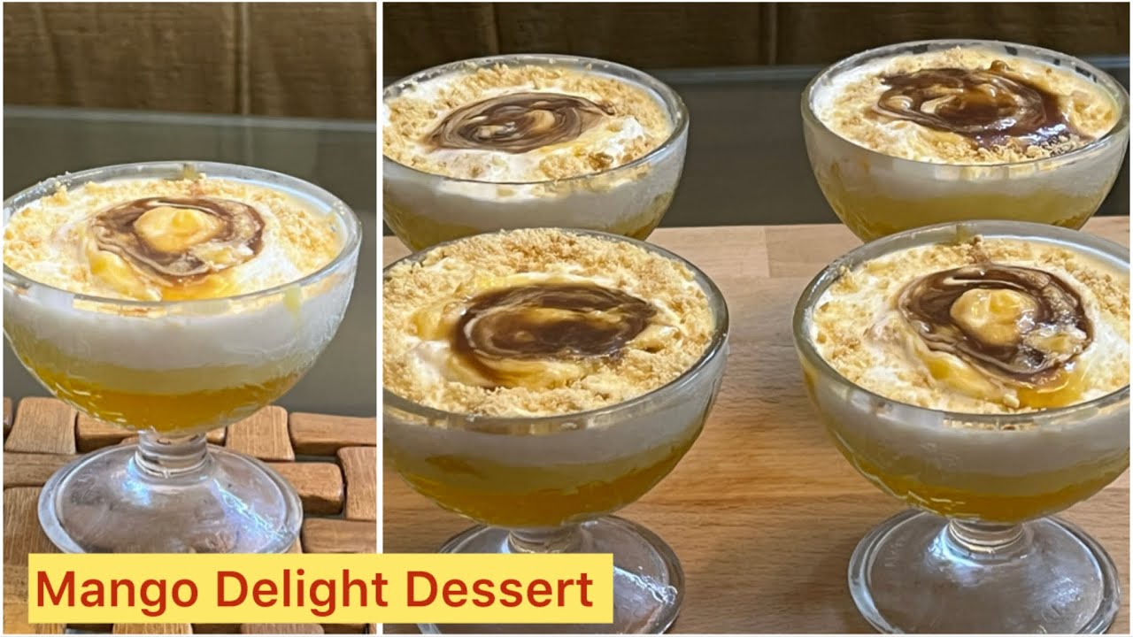Mango Delight Recipe |Mango Dessert Recipe|10 Mintue Dessert Recipe|Mango Trifle Recipe