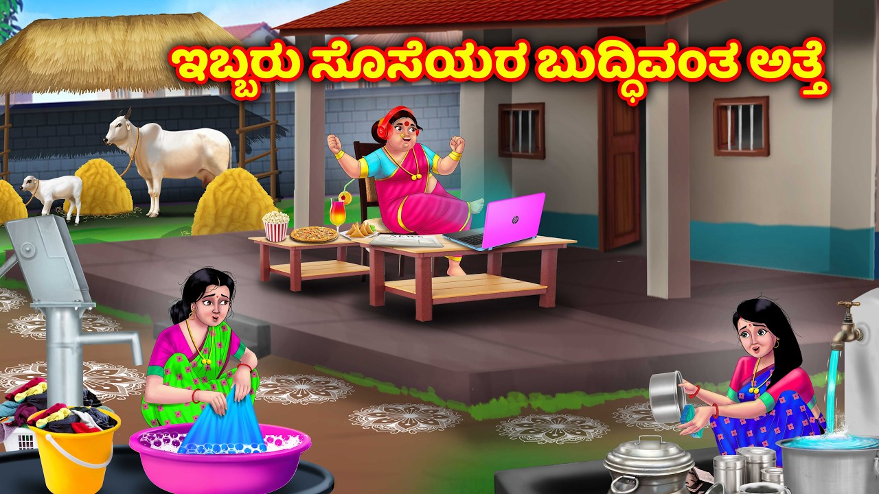 ಬುದ್ಧಿವಂತ ಅತ್ತೆ VS ಇಬ್ಬರು ಸೊಸೆಯಂದಿರ Kannada kathegalu | Kannada moral stories | Anamika kannada