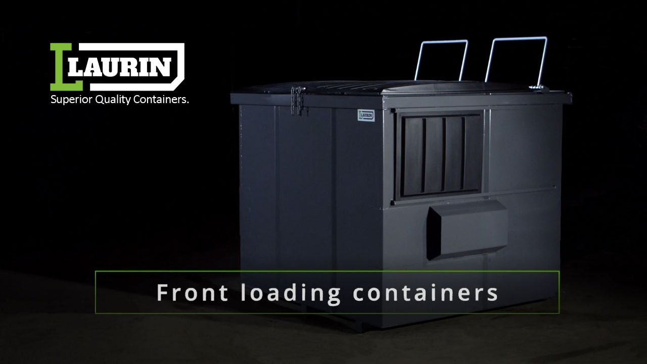 Laurin Containers: Front loading container 6yd&sup3;