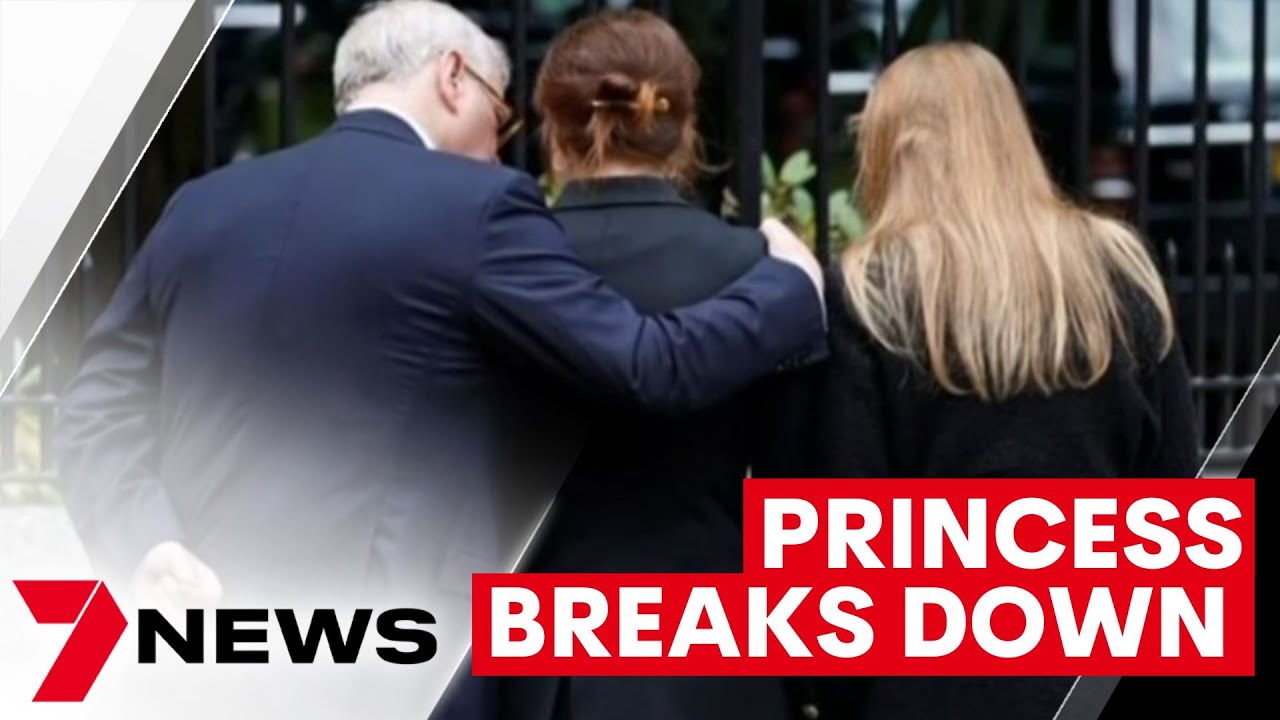 Princess Eugenie breaks down over Queen's death | 7NEWS