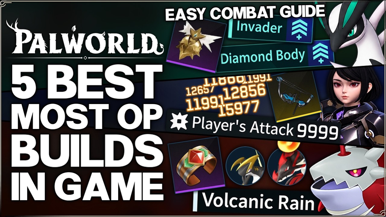 Palworld 1.0 &mdash; 5 самых МОЩНЫХ и имбовых боевых сборок в игре &mdash; Лучший новый гайд по прокачке игро...