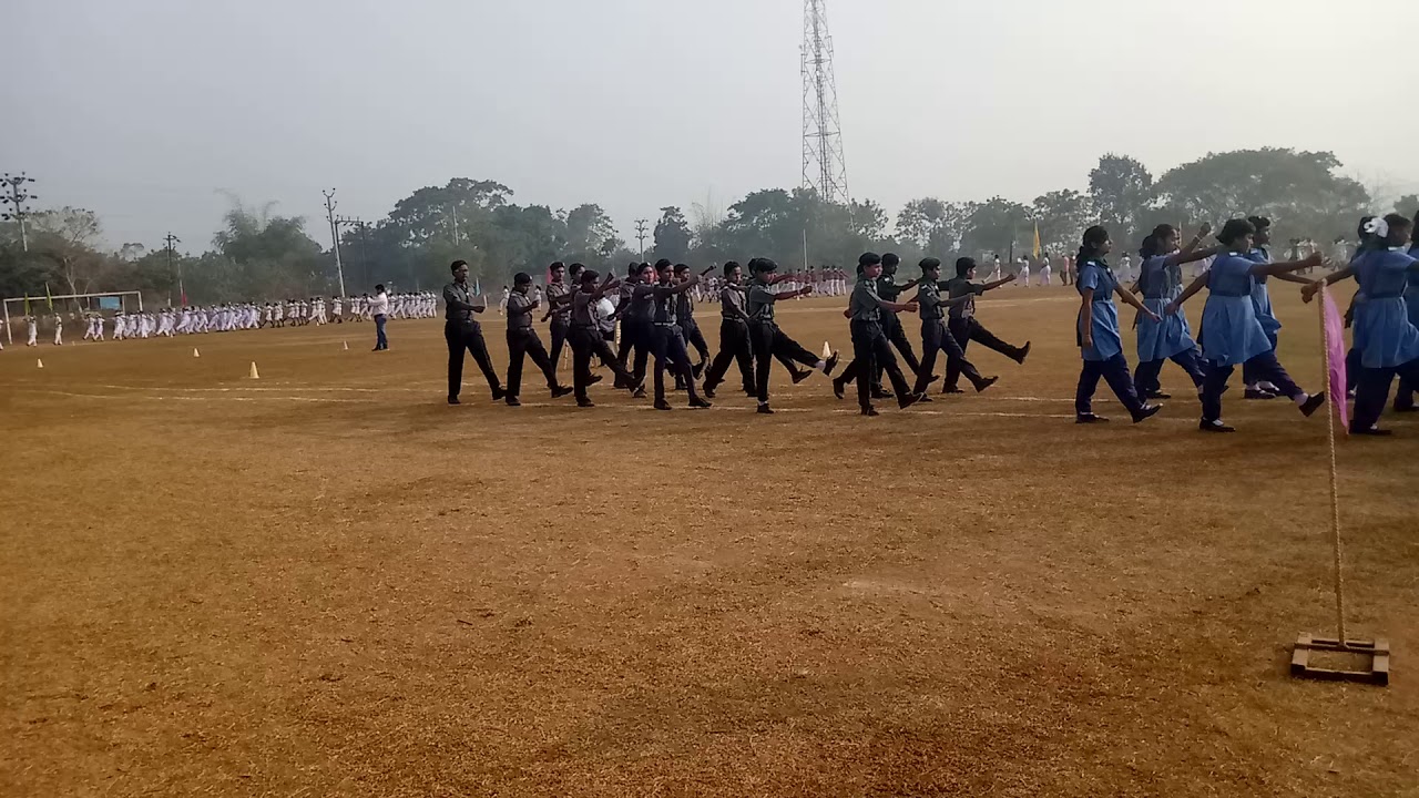 prade on jnv cuttack in 70th republic day session 2018-19.