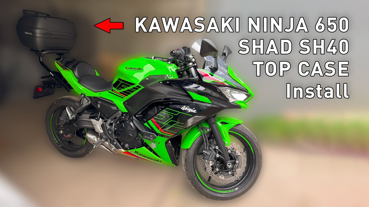 Kawasaki Ninja 650 SHAD Top Case installation