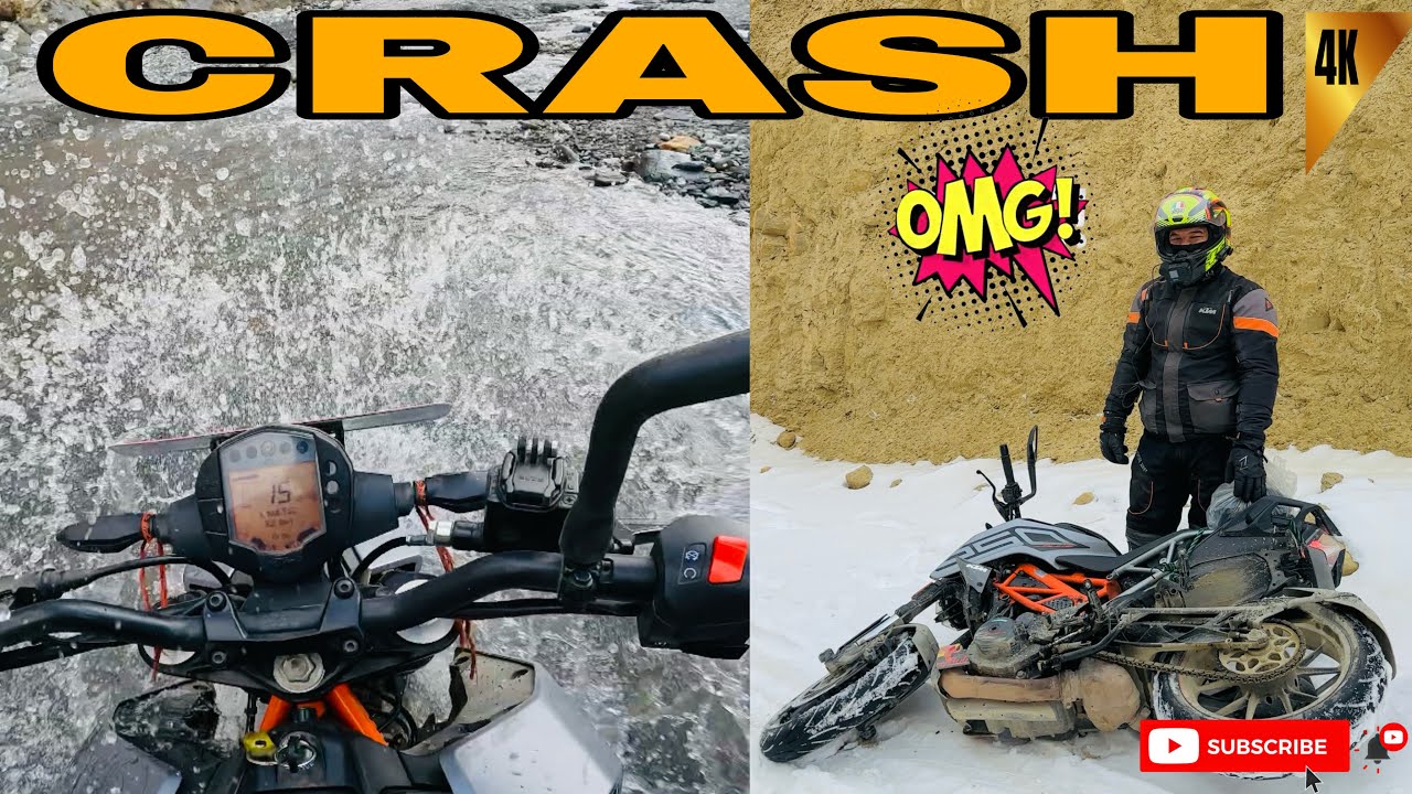 Upper Mustang Part-2 || Crash My Duke On Black Ice || Winter Ride Not Easy