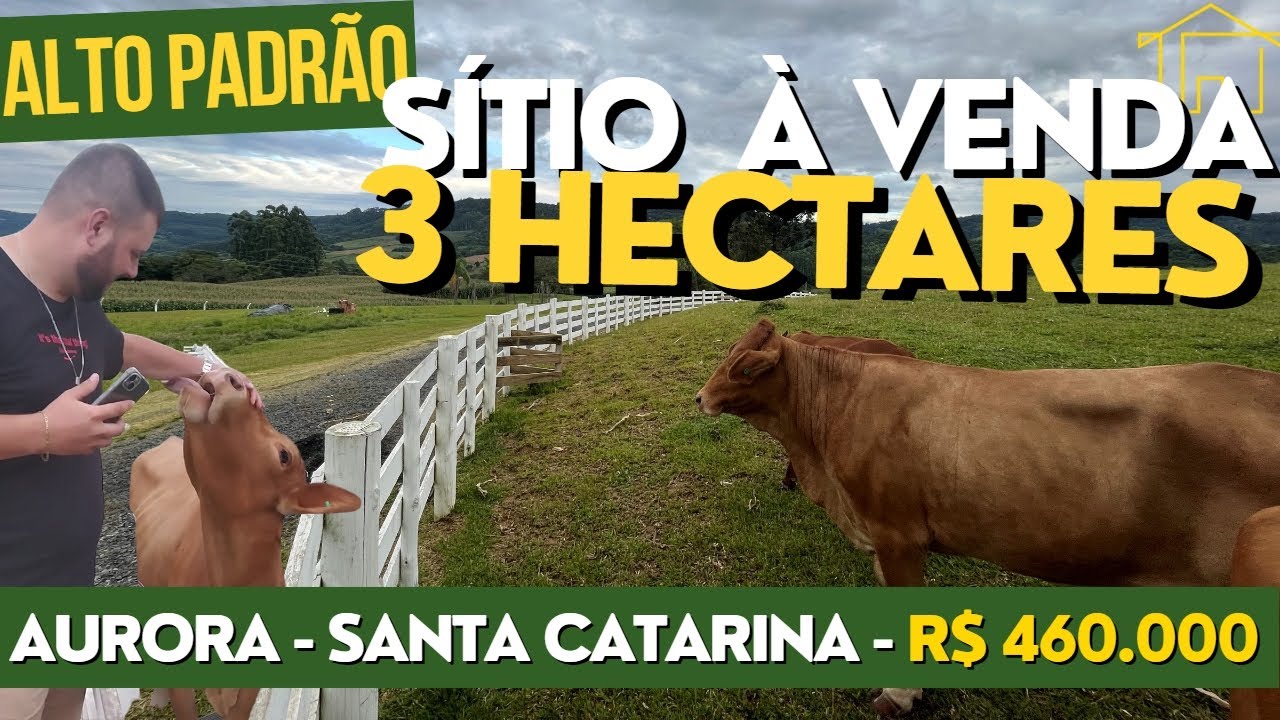 [BAIXOU R$ 420MIL] Belíssimo Sitio 3ha á Venda em Aurora - Santa Catarina