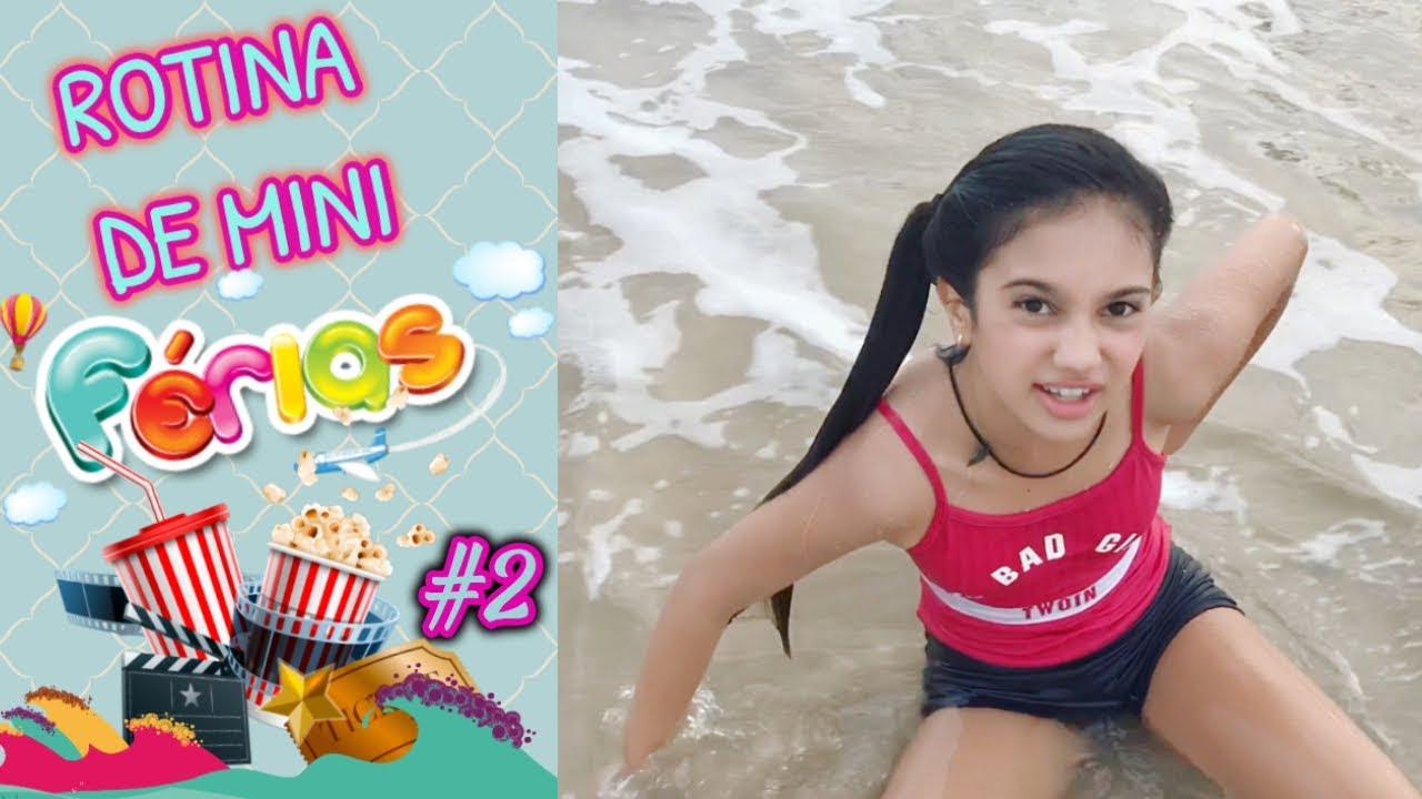 ROTINA DE MINI F&Eacute;RIAS #2 | ME RALEI TODINHA E COMI AREIA 😝 - Na mala da Mila