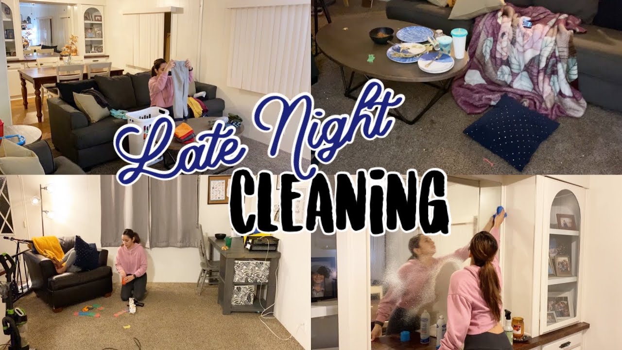 SUPER LATE NIGHT ✨ CLEAN WITH ME | CLEANING MOTIVATION | SPEED CLEAN | NIGHTLY CLEANING ROUTINE