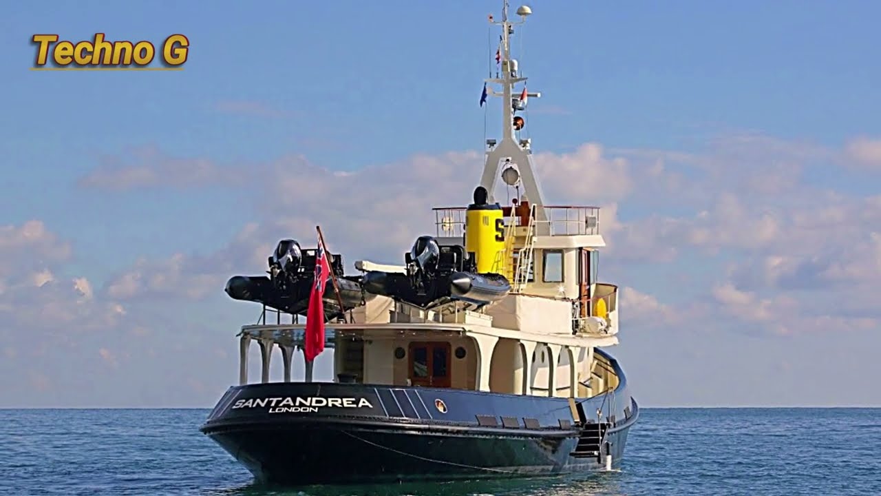 Vintage Tugboat Turned Luxury Yacht Sells for Over $1 Million | Unique Refitted Santandrea Yacht
