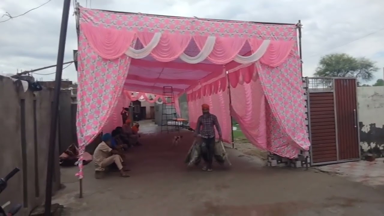 Waterproof ceiling pandal 15'×60' feet| sandhu'& art.