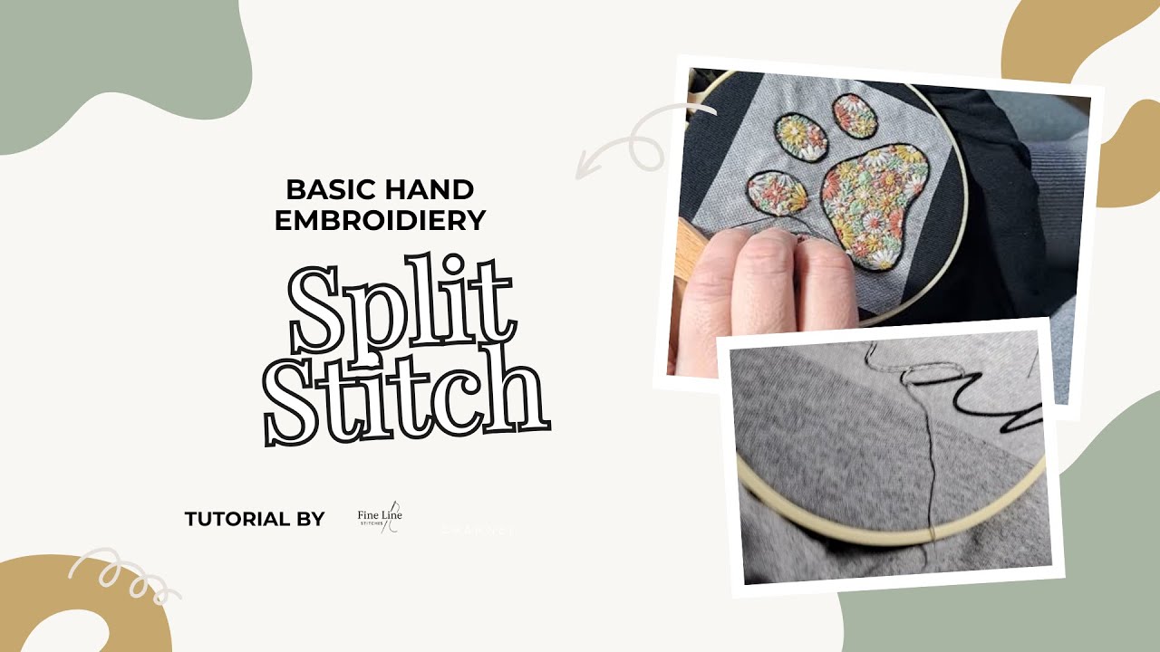 Split Stitch Tutorial for Beginners | Soft & Textured Hand Embroidery Lines