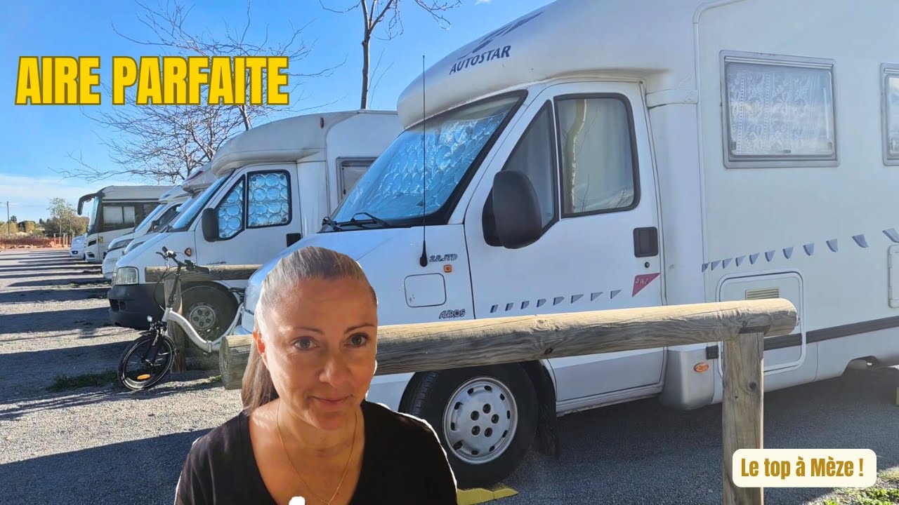 Escapade à Mèze ! Nous avons testé l'aire de camping-car ! 🚐⁉️