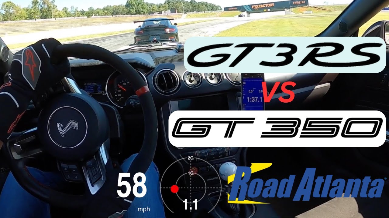 Mustang tries to keep up with GT3RS on Track at Road Atlanta
