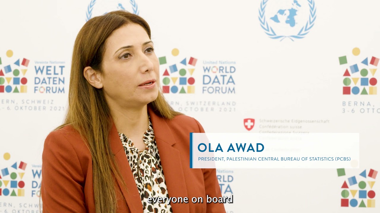 Ola Awad, President, Palestinian Central Bureau of Statistics (PCBS), at the UN World Data Forum