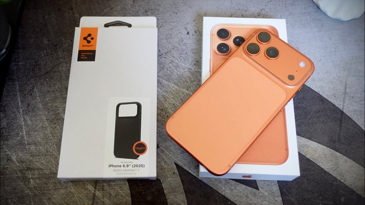 Чехол Spigen для iPhone 17 Pro Max Enzo Aramid T!