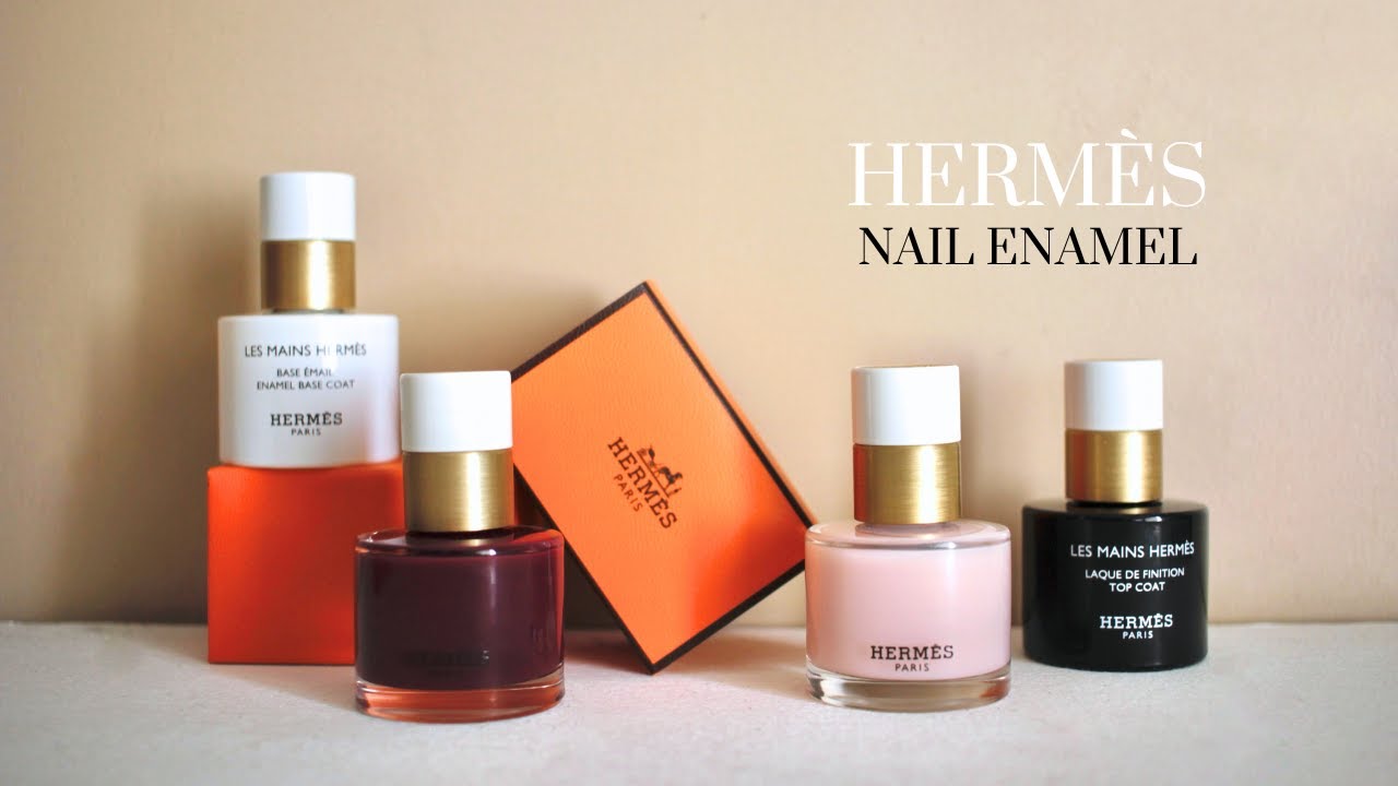 Hermès Nail Polish, Base Coat, Top Coat Review and Unboxing